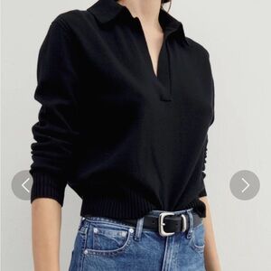 AYR cashmere polo sweater